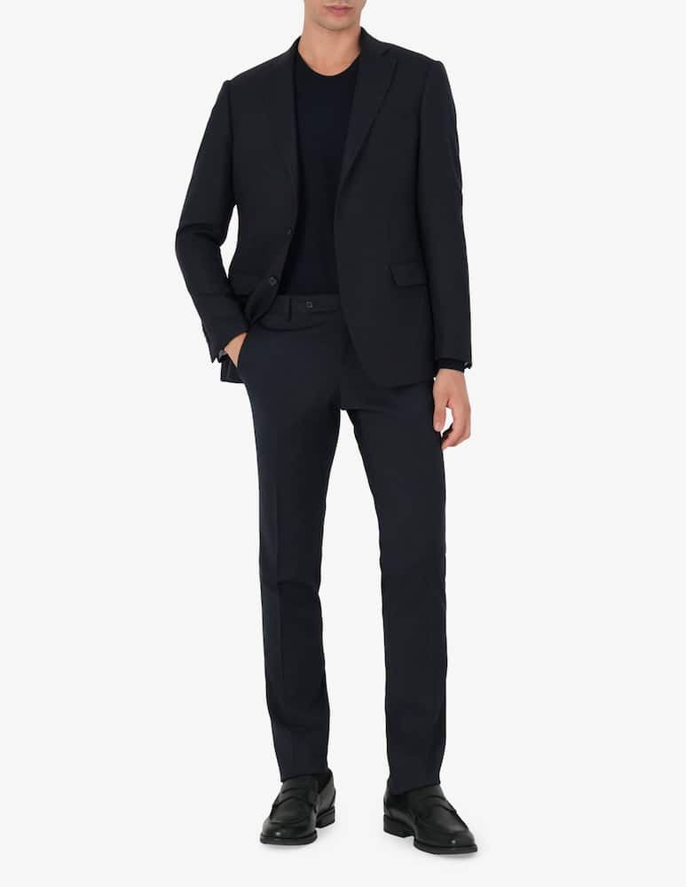 rinascente Sartoria Italiana Single-breasted wool structured fabric jacket Drop 7