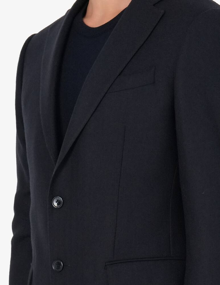 rinascente Sartoria Italiana Single-breasted wool structured fabric jacket Drop 7