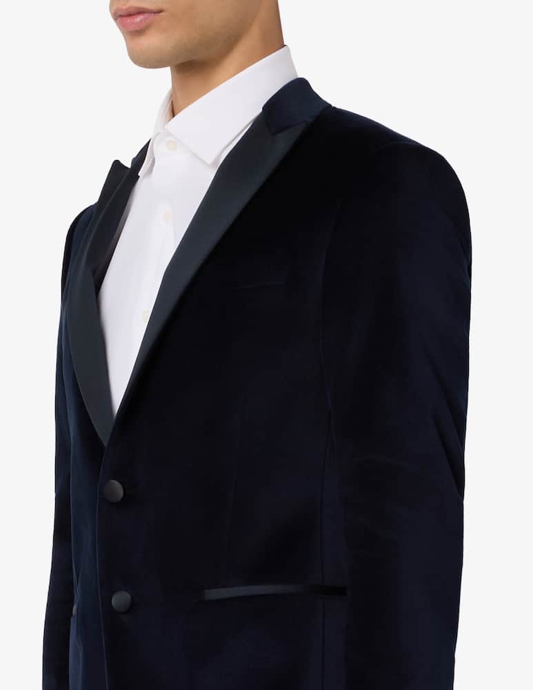 Sartoria Italiana Giacca smoking in velluto Drop 8 Mix & Match - immagine 4 Sartoria Italiana Giacca smoking in velluto Drop 8 Mix & Match - immagine 4