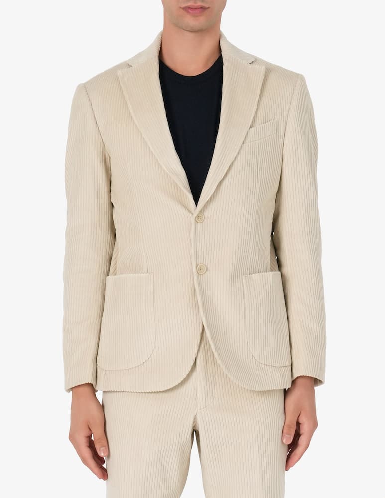 Sartoria Italiana Giacca monopetto in costa di velluto Drop 7 Mix & Match - immagine 1 Sartoria Italiana Giacca monopetto in costa di velluto Drop 7 Mix & Match - immagine 1
