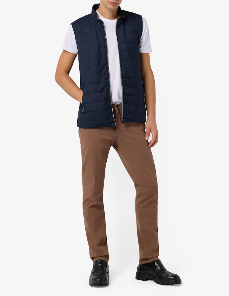Sartoria Italiana Padded nylon gilet in genuine down - picture 2 Sartoria Italiana Padded nylon gilet in genuine down - picture 2