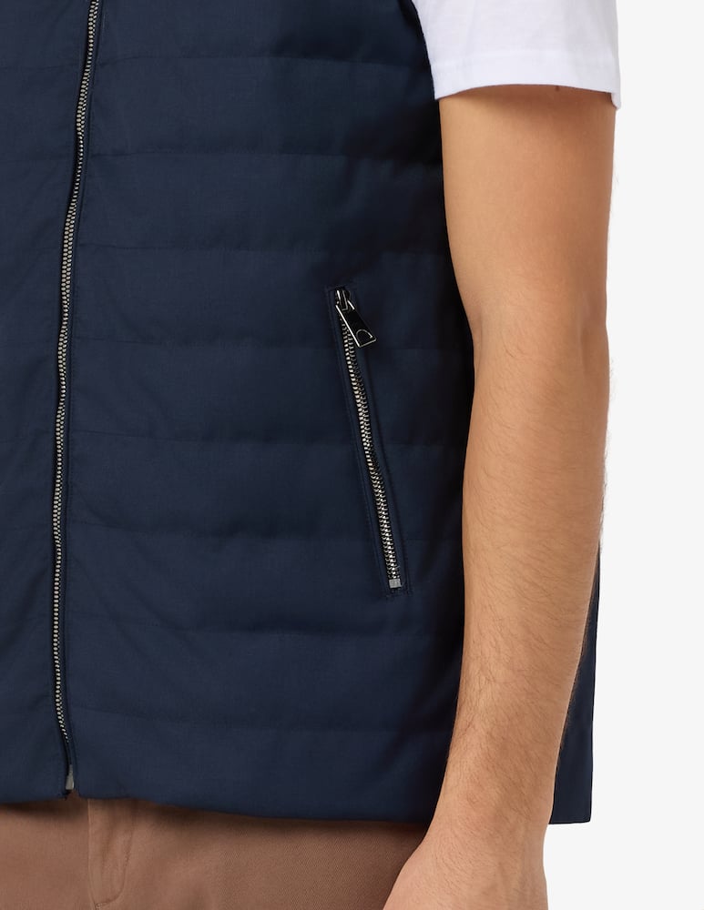 Sartoria Italiana Padded nylon gilet in genuine down - picture 4 Sartoria Italiana Padded nylon gilet in genuine down - picture 4