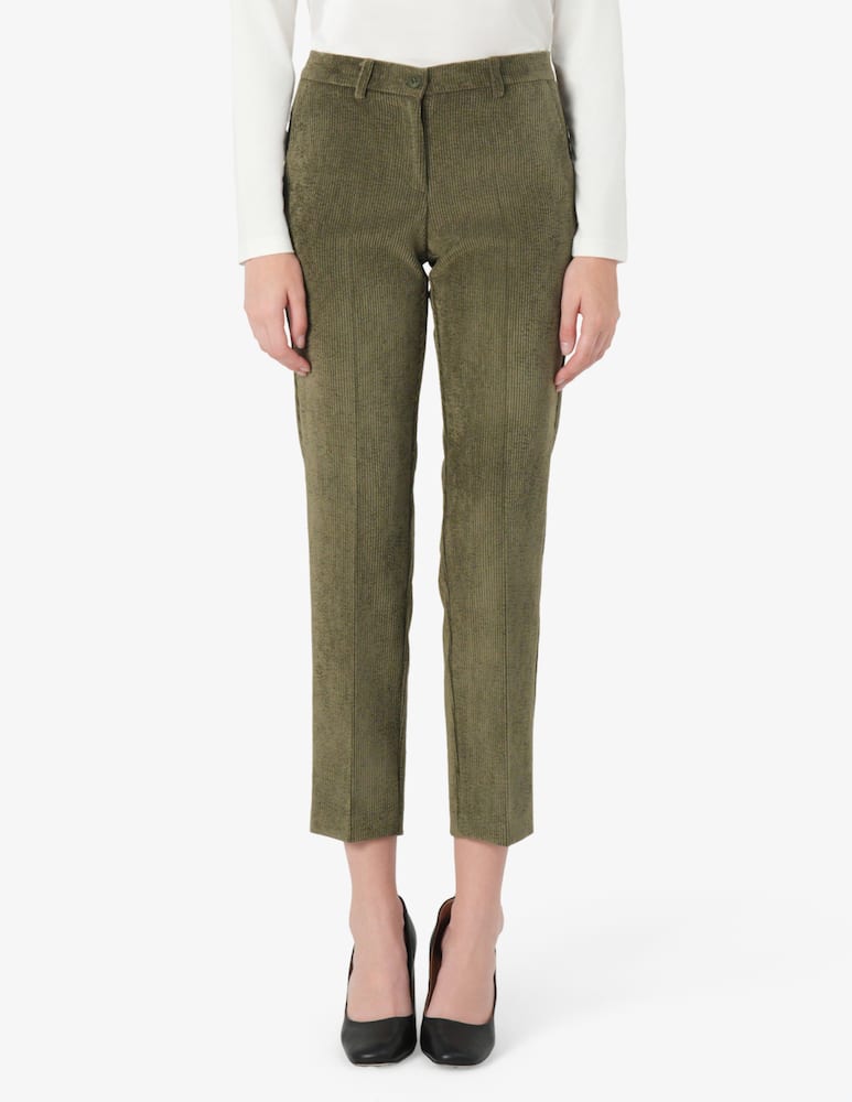 rinascente Elizabeth Ascot Corduroy cropped trousers