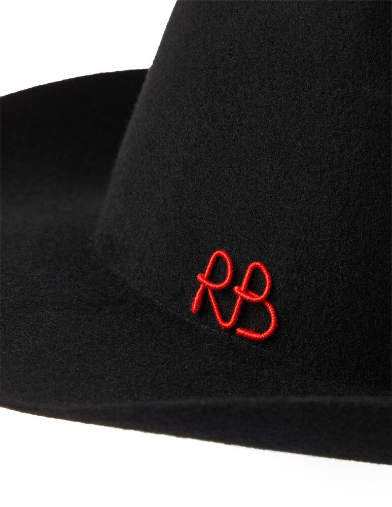 rinascente Ruslan Baginskiy Cappello da cowboy in feltro di lana - Nero