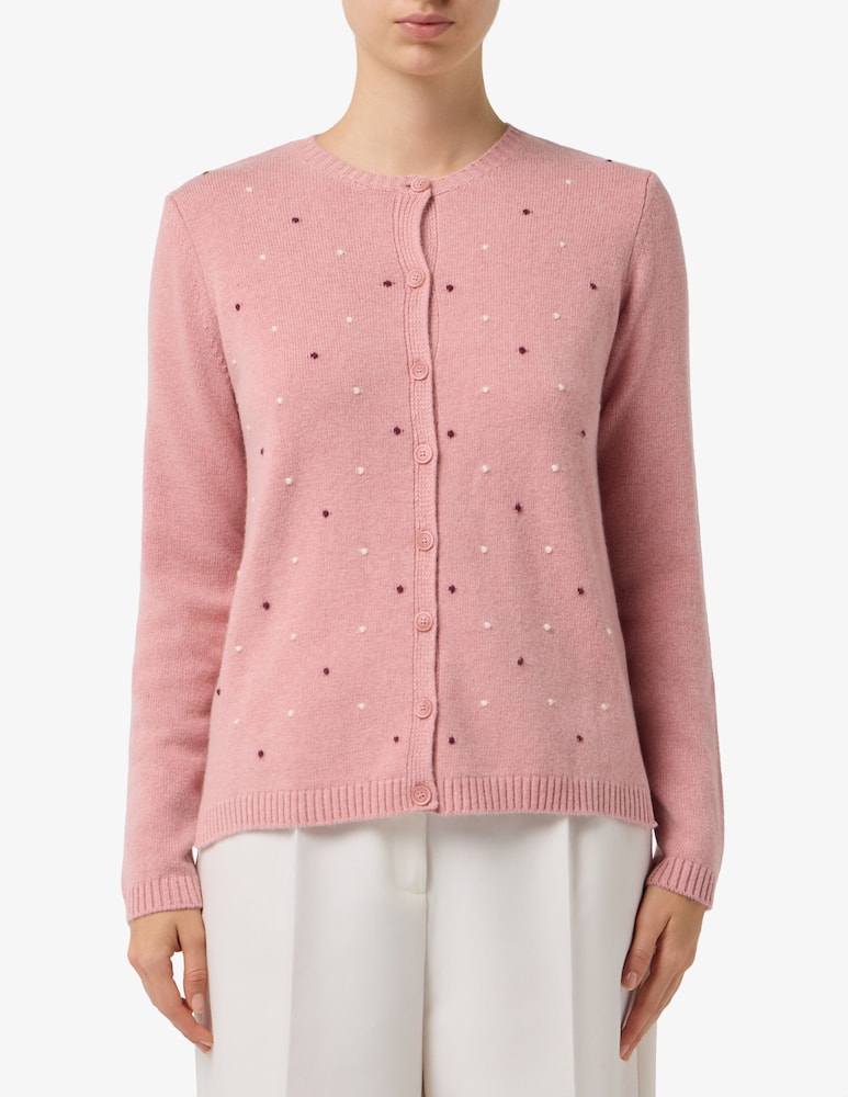 rinascente Elizabeth Ascot Dot knit cardigan