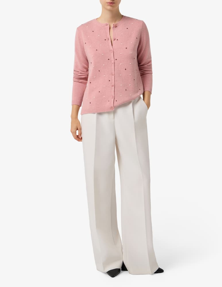 rinascente Elizabeth Ascot Dot knit cardigan