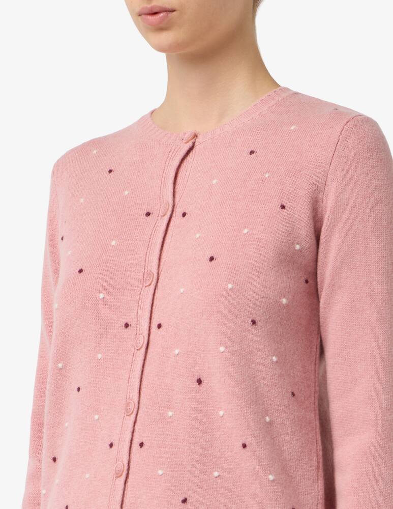 rinascente Elizabeth Ascot Dot knit cardigan