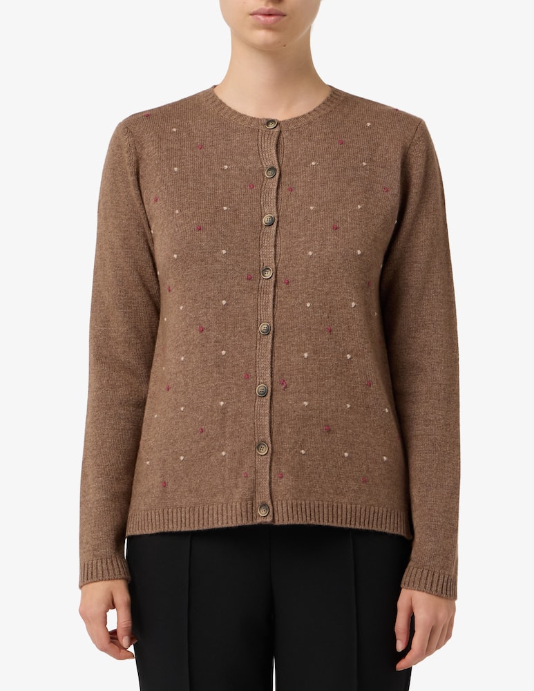 rinascente Elizabeth Ascot Cardigan with dot
