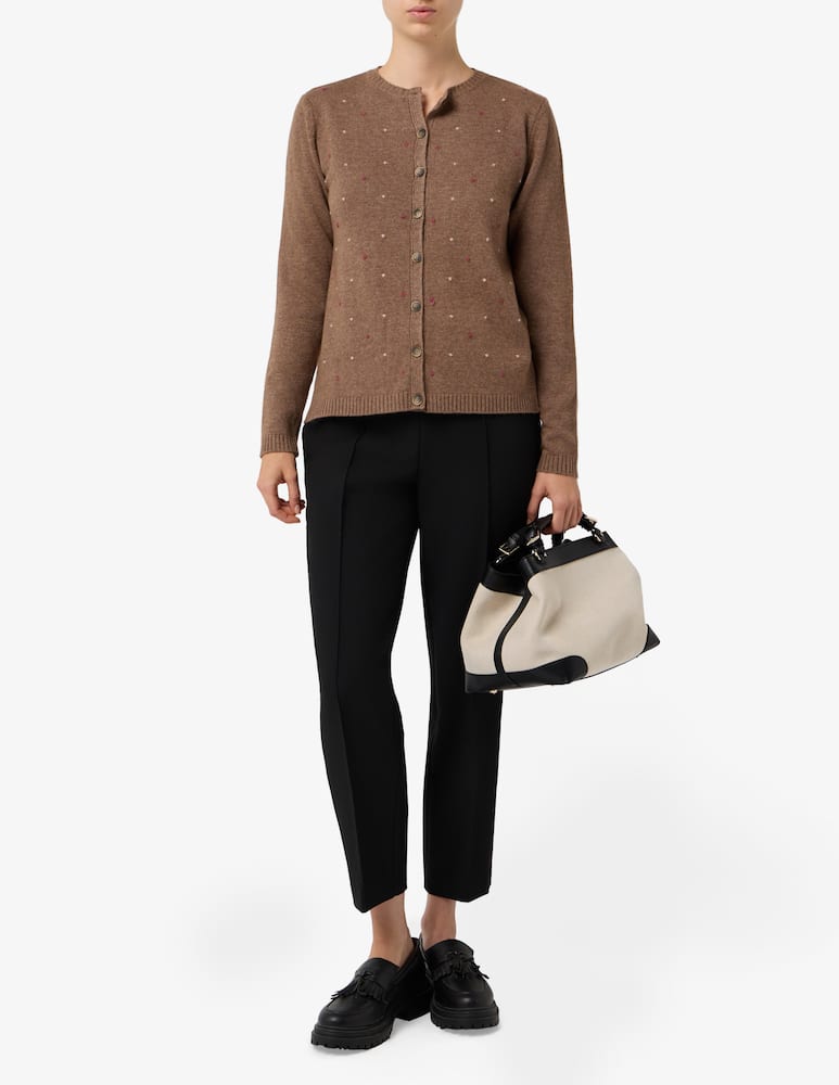 rinascente Elizabeth Ascot Cardigan with dot