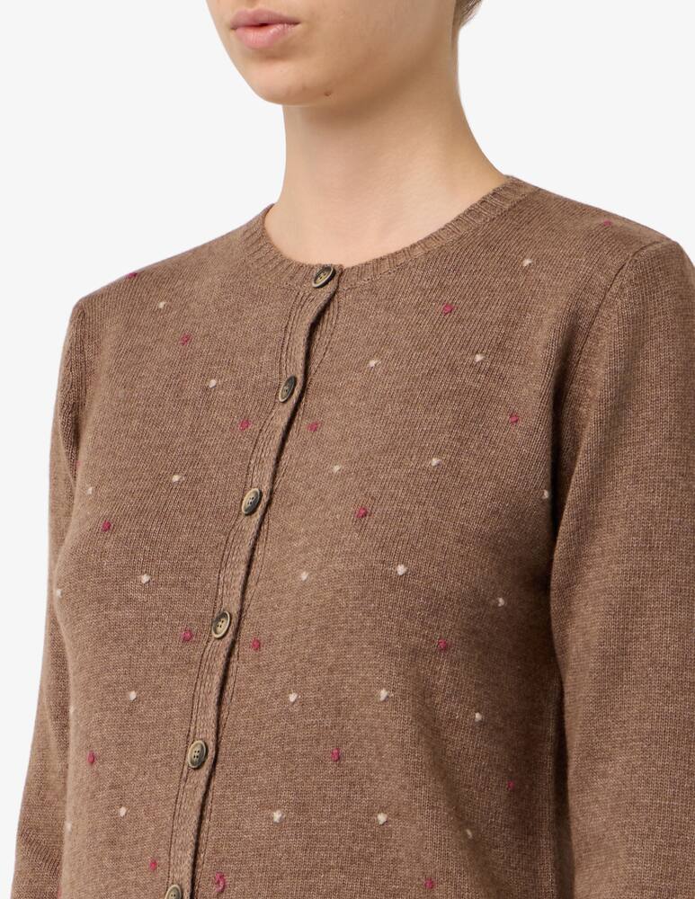 rinascente Elizabeth Ascot Cardigan with dot