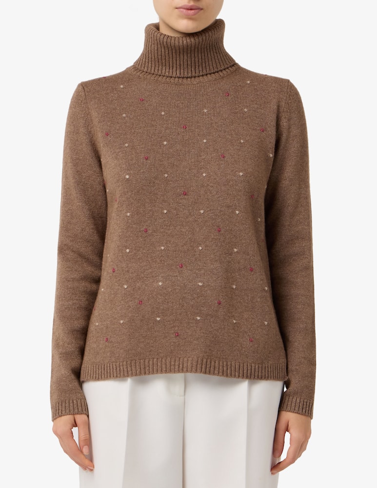 rinascente Elizabeth Ascot Turtleneck wool jumper