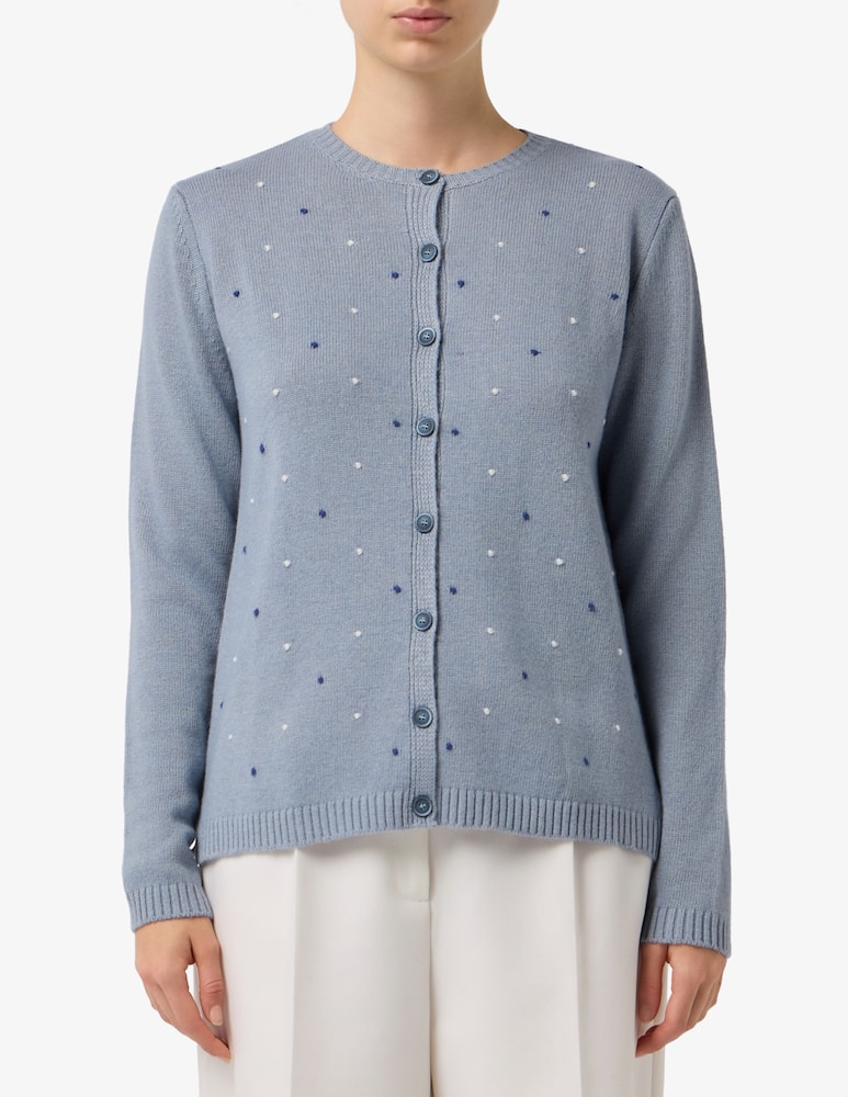 rinascente Elizabeth Ascot Polka dot cardigan
