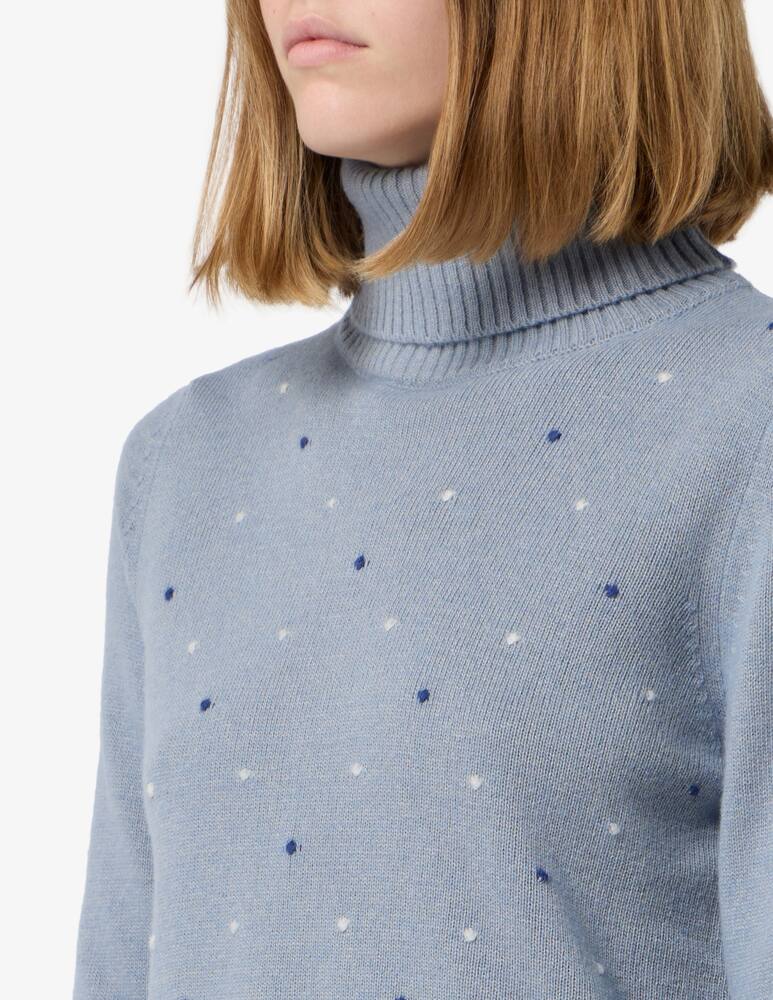 rinascente Elizabeth Ascot Polka dot turtleneck jumper