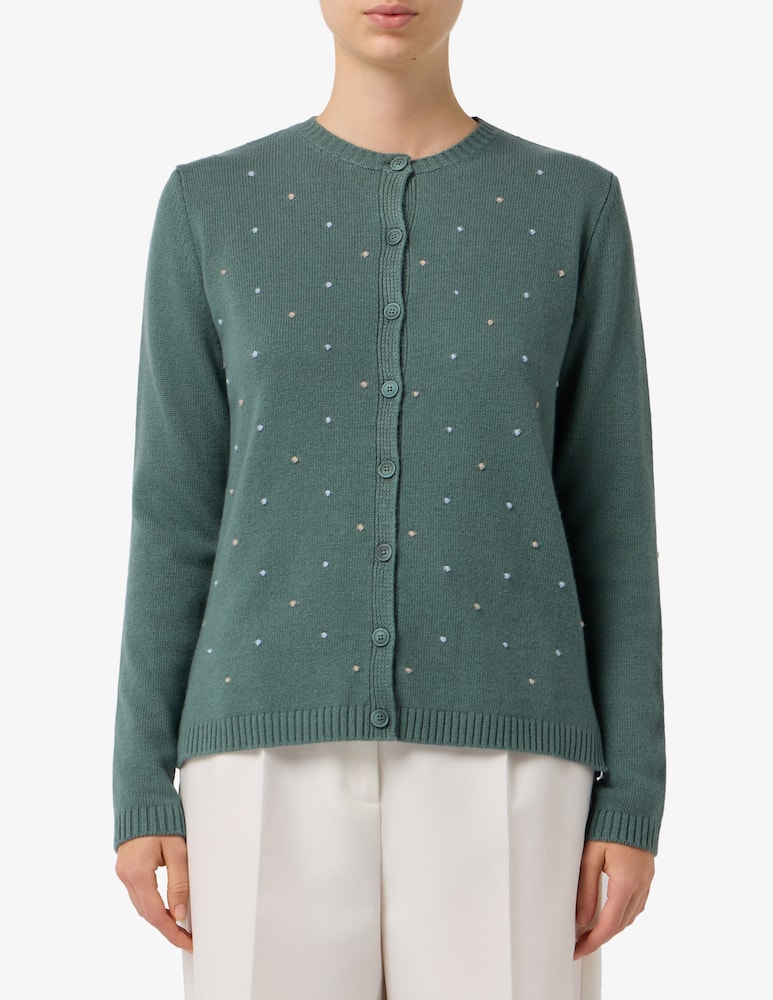 rinascente Elizabeth Ascot Dot knit cardigan