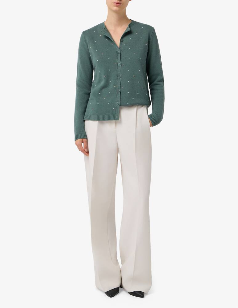 rinascente Elizabeth Ascot Dot knit cardigan