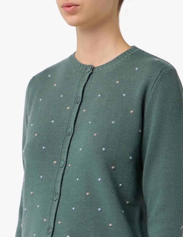 rinascente Elizabeth Ascot Dot knit cardigan
