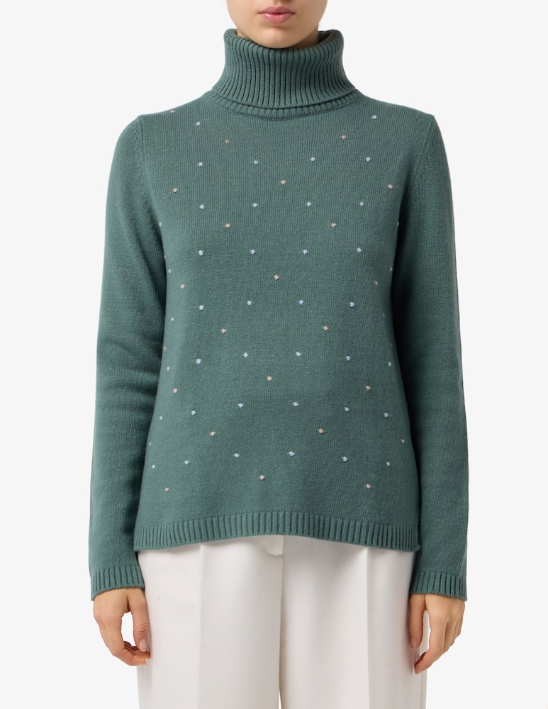 rinascente Elizabeth Ascot Turtleneck wool jumper