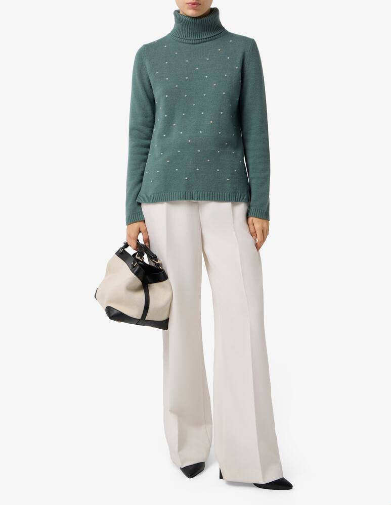 rinascente Elizabeth Ascot Turtleneck wool jumper