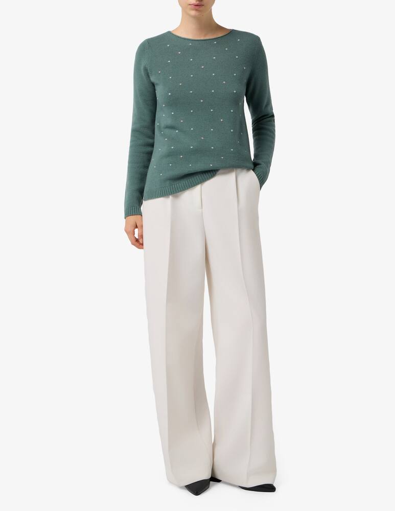 rinascente Elizabeth Ascot Knit pullover with dots