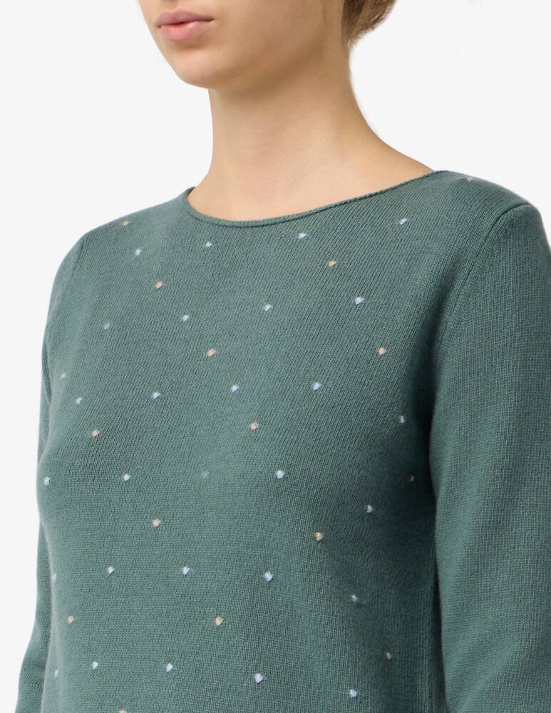 rinascente Elizabeth Ascot Knit pullover with dots
