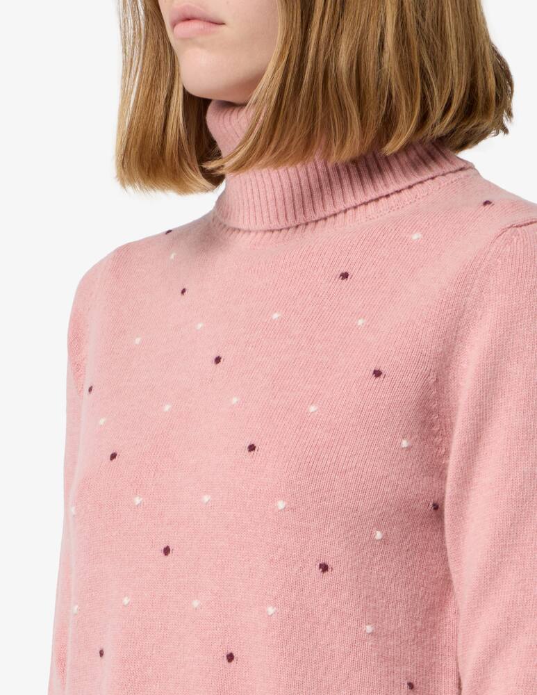 rinascente Elizabeth Ascot Turtleneck polka-dot jumper