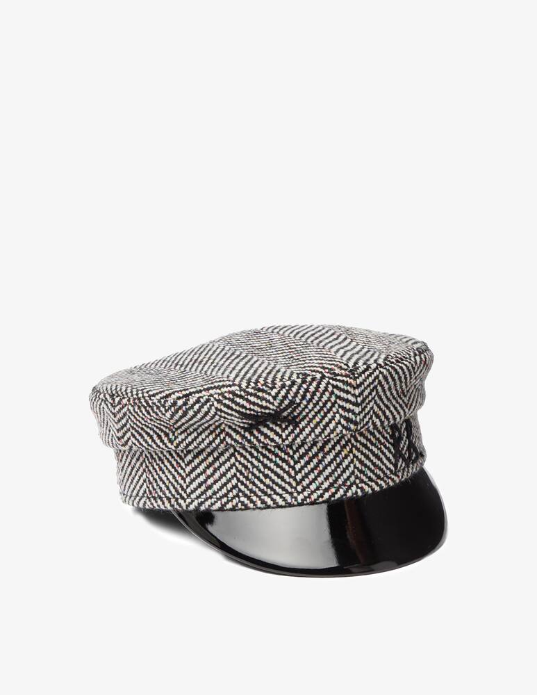 rinascente Ruslan Baginskiy Cappello bboy in lana a spina di pesce - Bianco