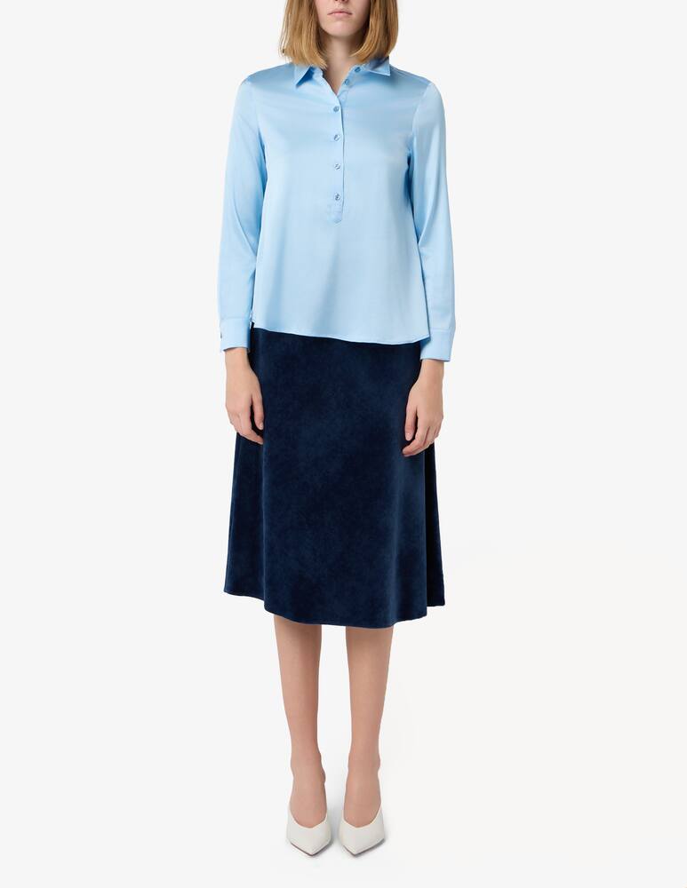 rinascente Elizabeth Ascot Polo satin shirt