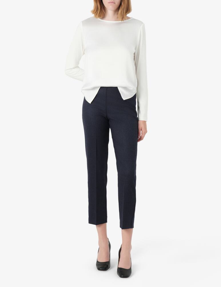 rinascente Elizabeth Ascot Flannel cigarette trousers