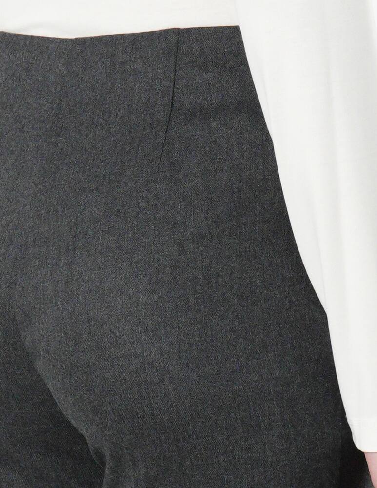 rinascente Elizabeth Ascot Flannel zip cigarette trousers