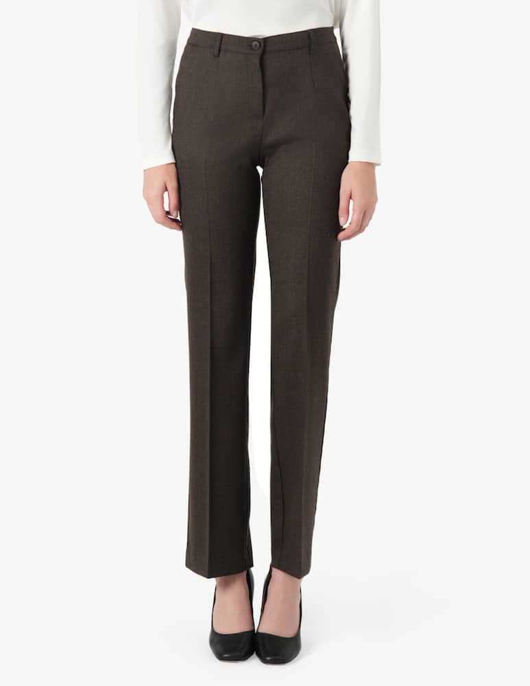 Elizabeth Ascot Pantaloni a gamba dritta in lana - immagine 1