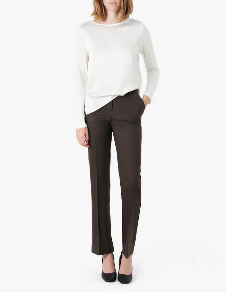 Elizabeth Ascot Pantaloni a gamba dritta in lana - immagine 2