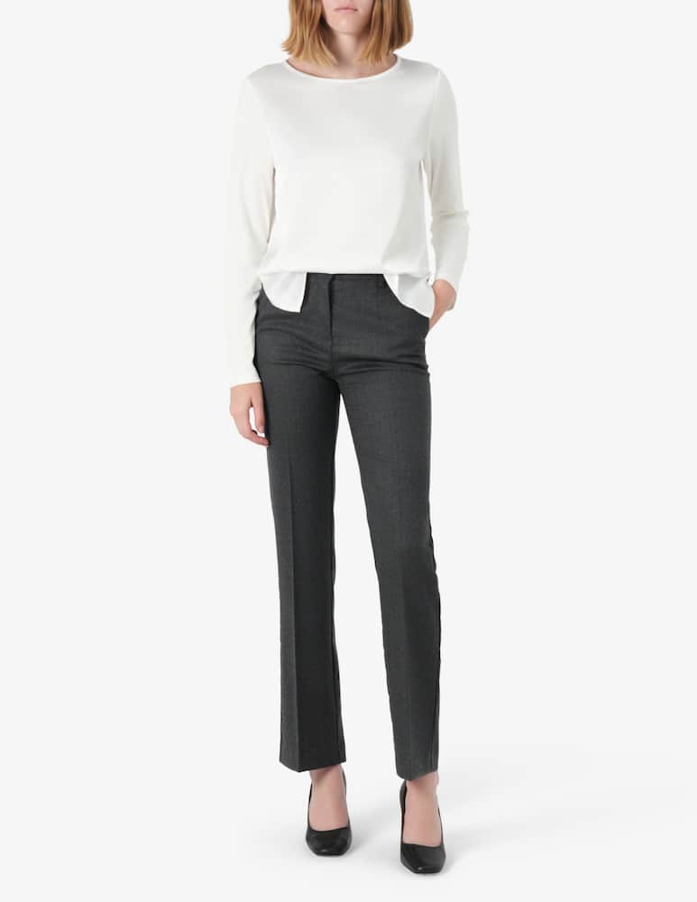 Elizabeth Ascot Pantaloni a gamba dritta in lana - immagine 2