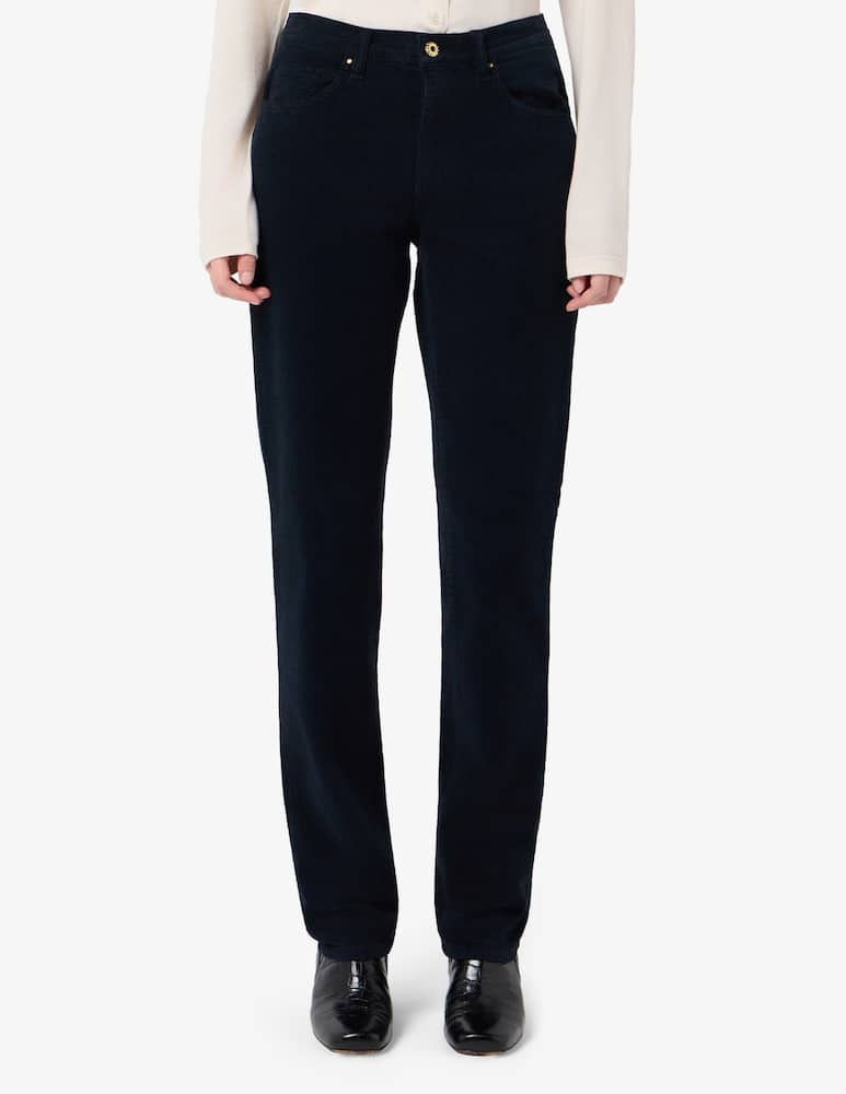 Elizabeth Ascot Pantaloni 5 tasche in velluto - immagine 1 Elizabeth Ascot Pantaloni 5 tasche in velluto - immagine 1