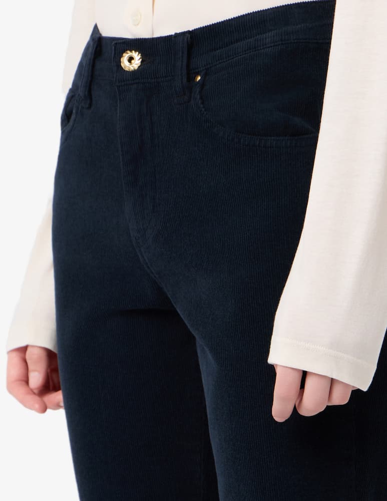 rinascente Elizabeth Ascot Five-pocket corduroy trousers