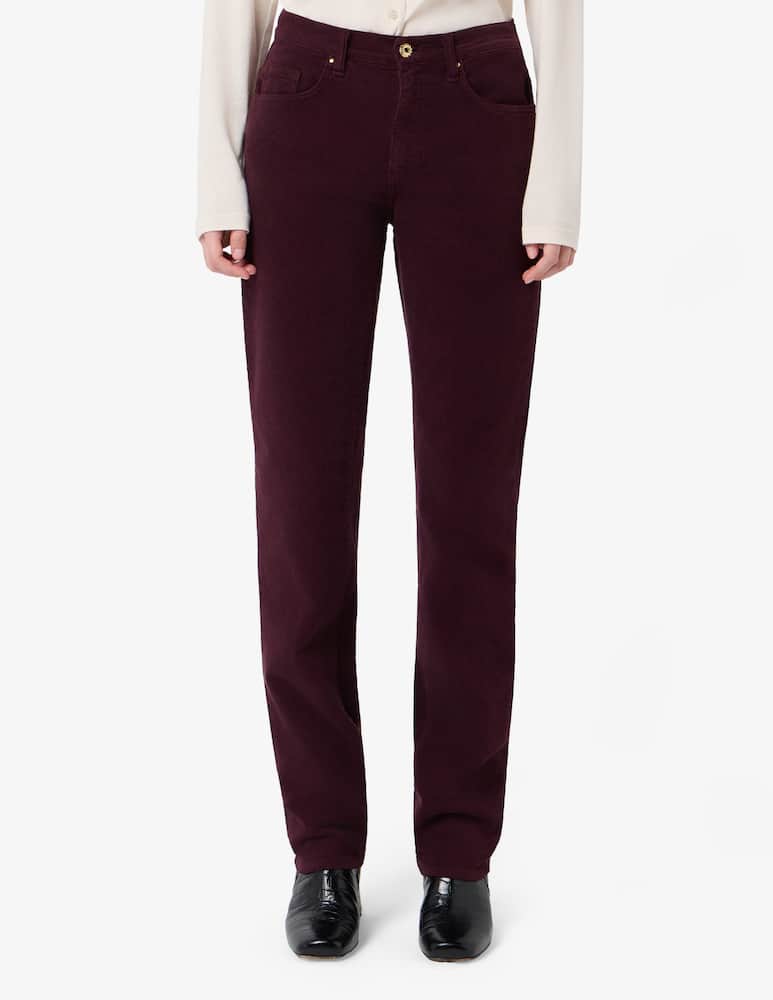 rinascente Elizabeth Ascot Corduroy five-pocket trousers