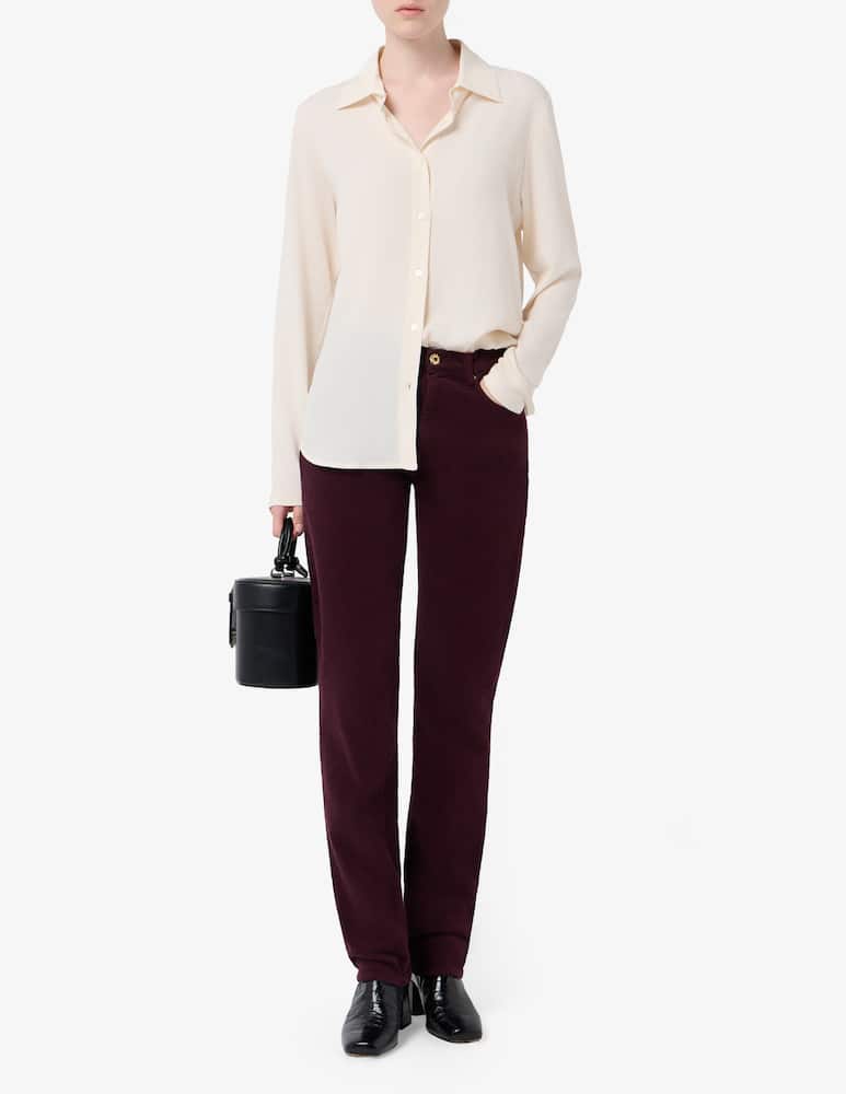 rinascente Elizabeth Ascot Corduroy five-pocket trousers