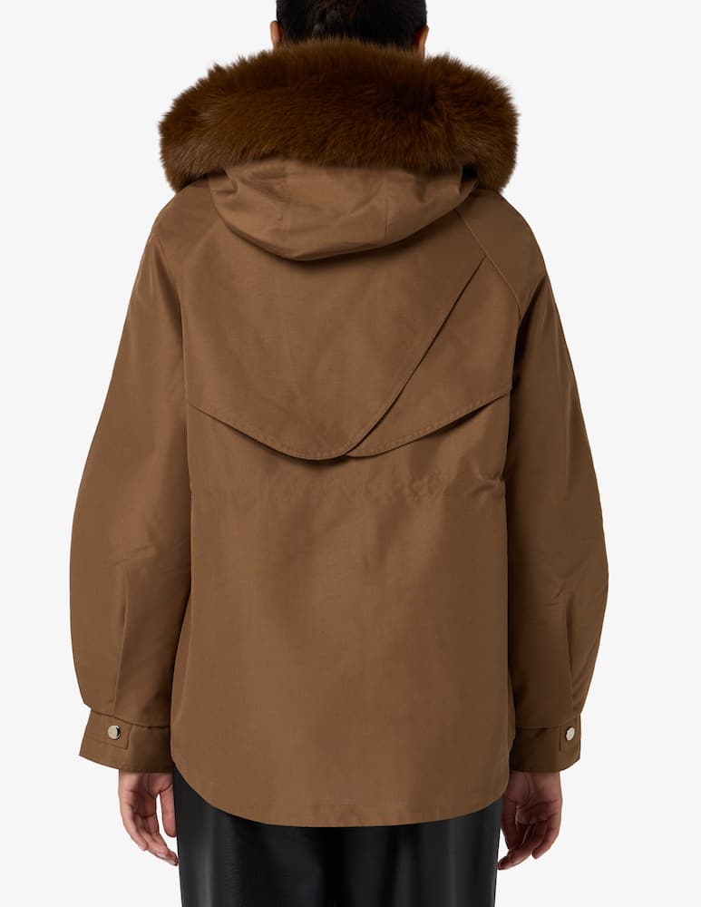 rinascente Le Volière Jacket with faux fur trim