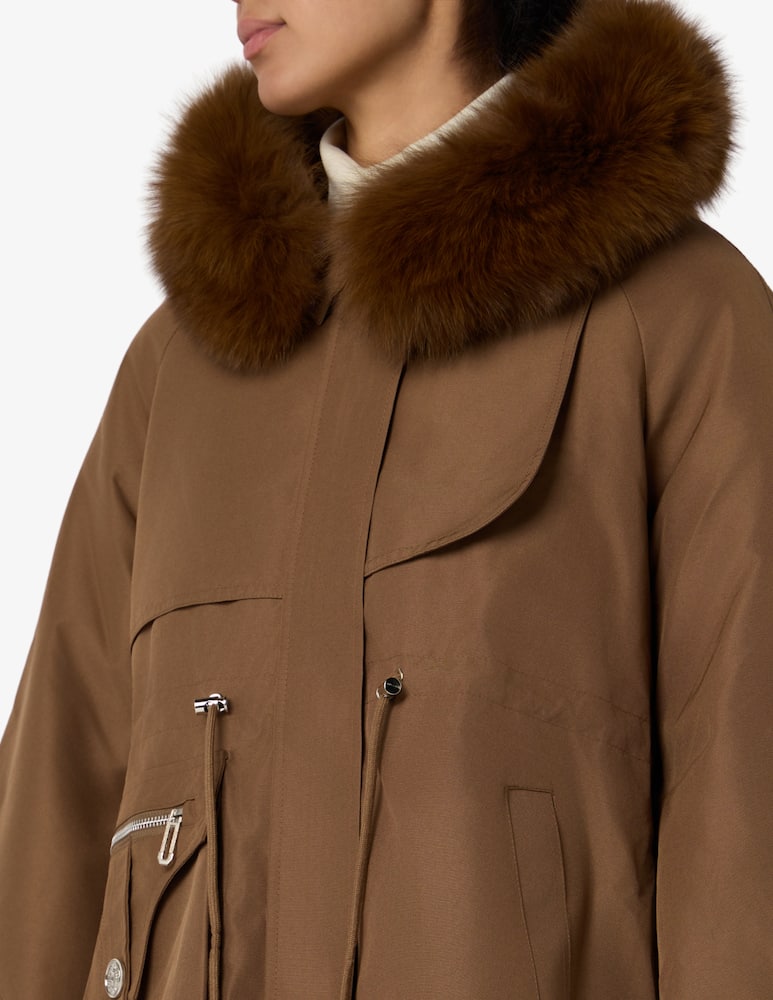 rinascente Le Volière Jacket with faux fur trim