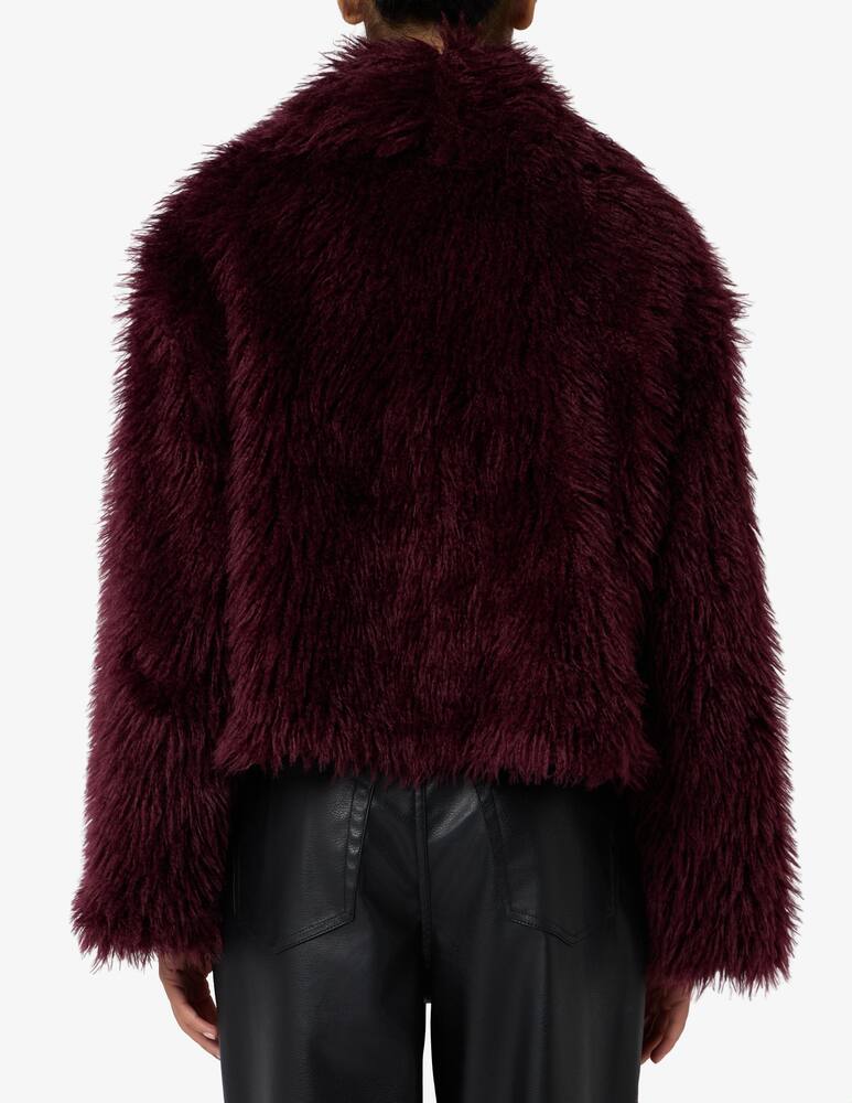 rinascente Le Volière Giacca in finta pelliccia con frange