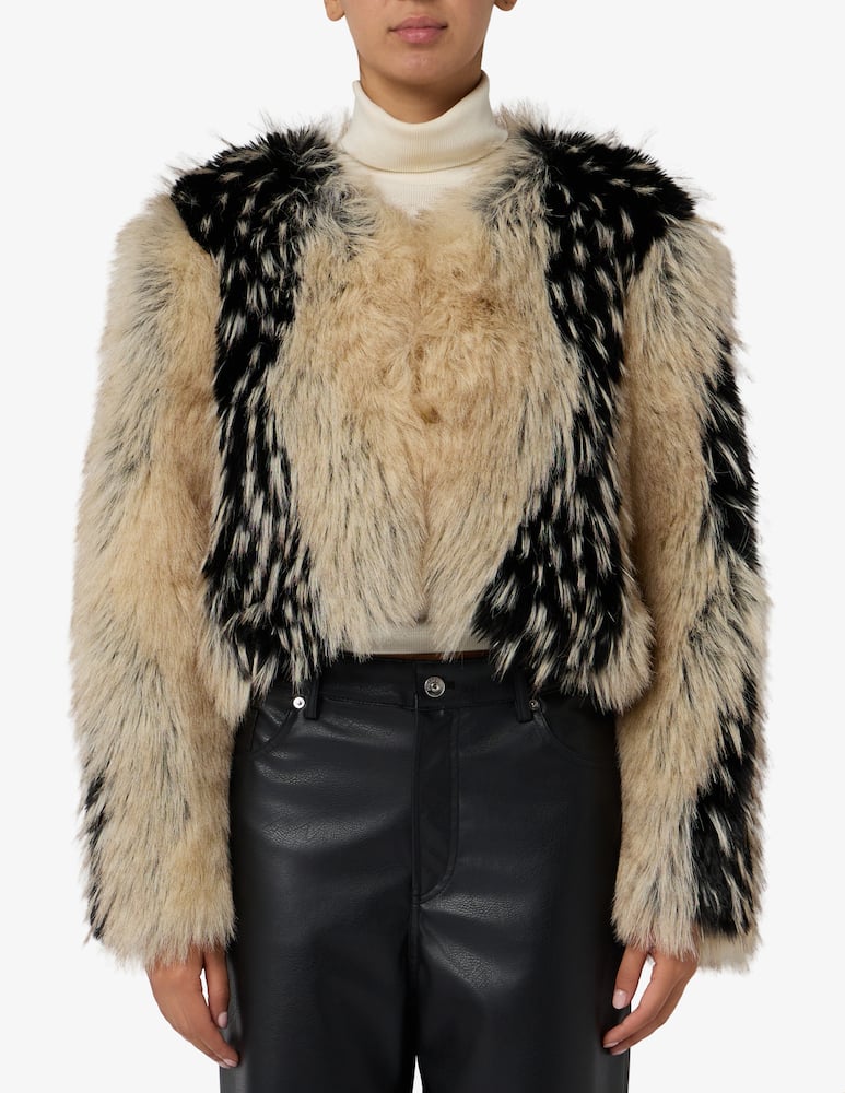 rinascente Le Volière Giacca corta in simil pelliccia