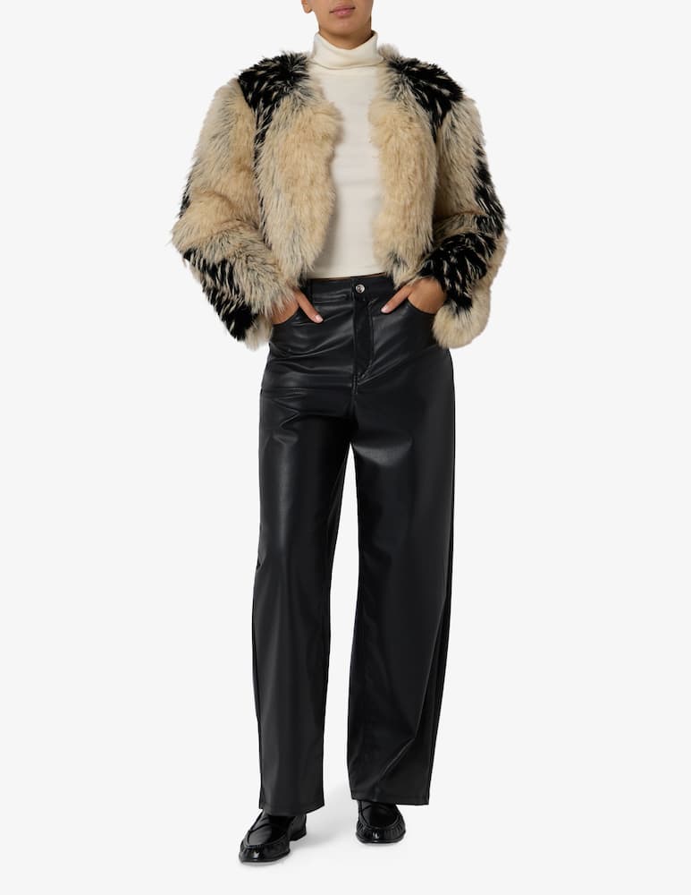 rinascente Le Volière Giacca corta in simil pelliccia