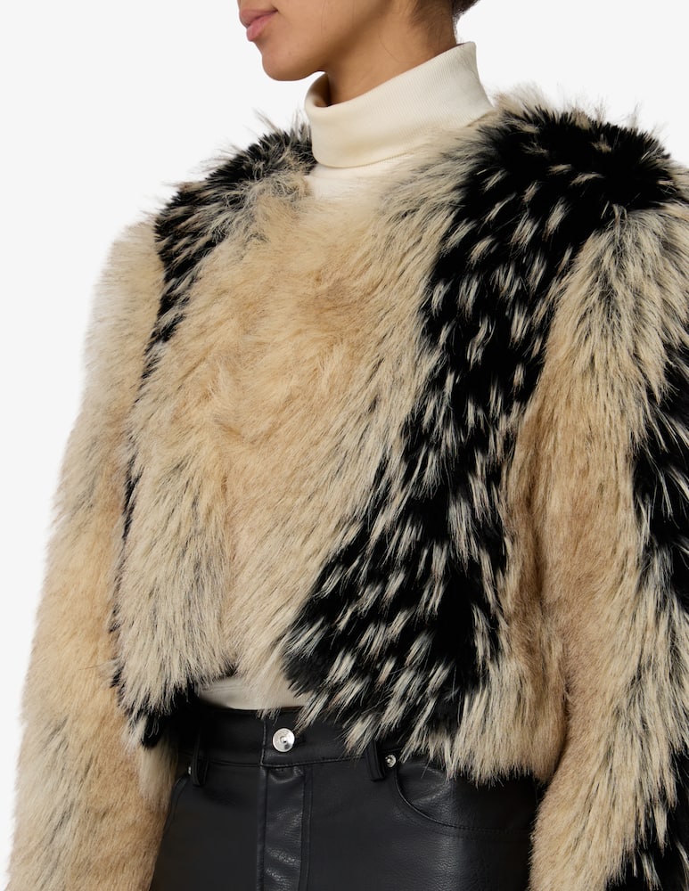 rinascente Le Volière Giacca corta in simil pelliccia