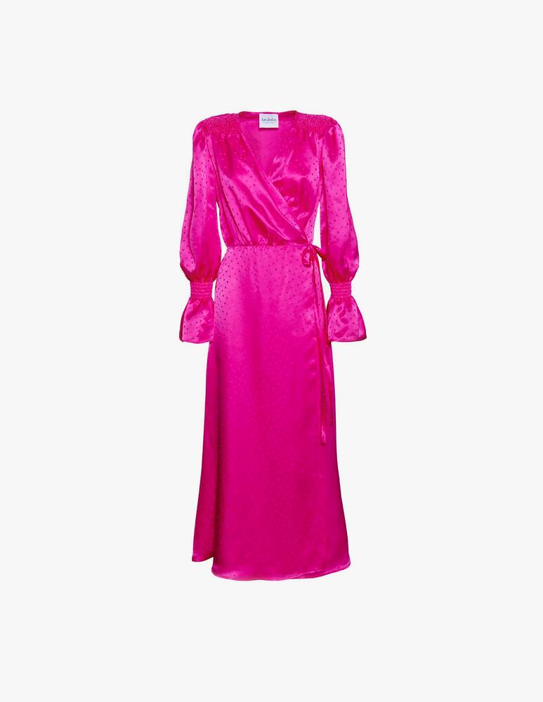 rinascente Art Dealer Diane silk midi dress - pink
