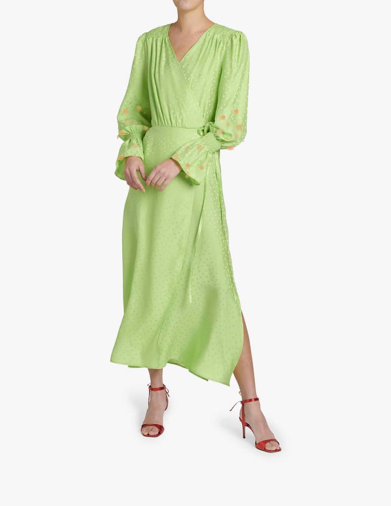Art Dealer Vestito midi in seta Diane - verde - immagine 1 Art Dealer Vestito midi in seta Diane - verde - immagine 1