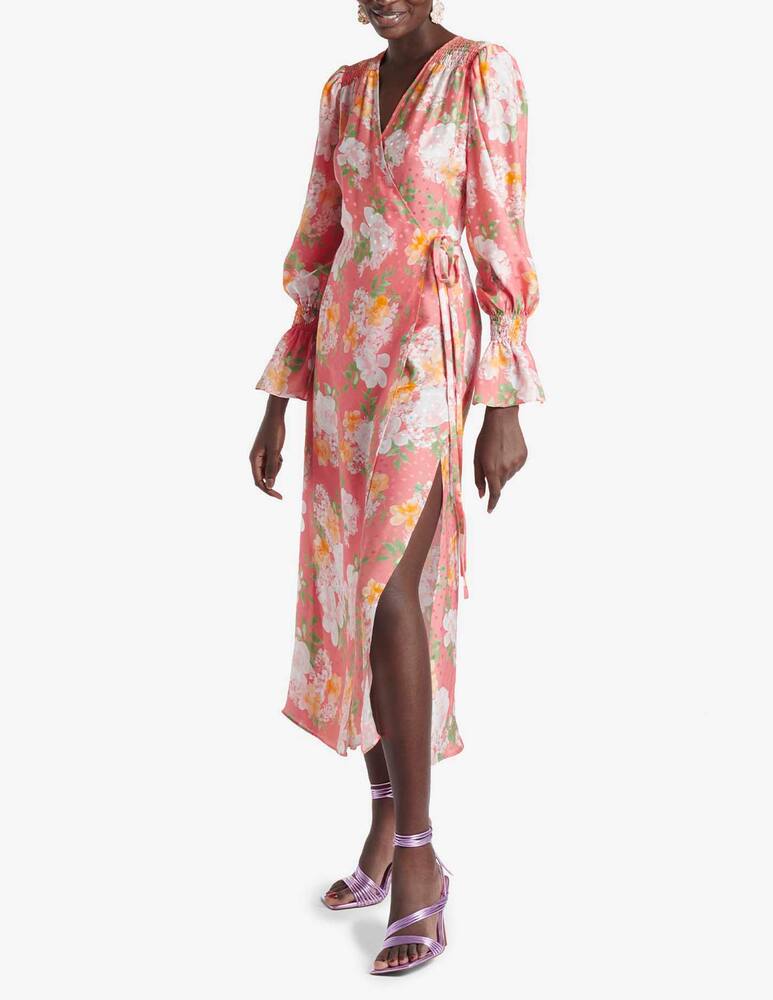 rinascente Art Dealer Vestito midi in seta Daphne - rosa