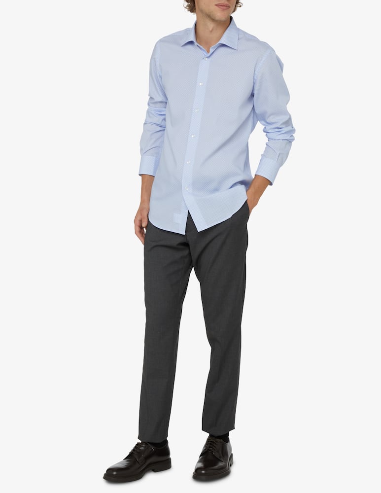 rinascente Sartoria Italiana Camicia stampa fiore - Azzurro