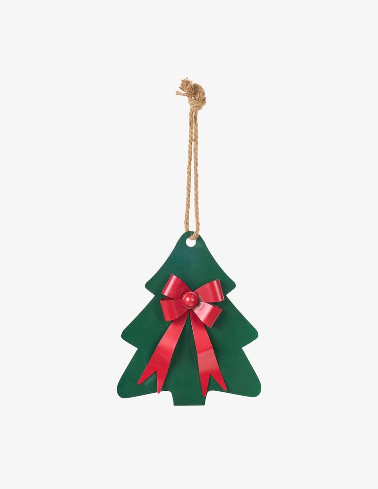 Nuvole di Stoffa Metal Christmas Tree Ornament With Decorative Bow - picture 1 Nuvole di Stoffa Metal Christmas Tree Ornament With Decorative Bow - picture 1