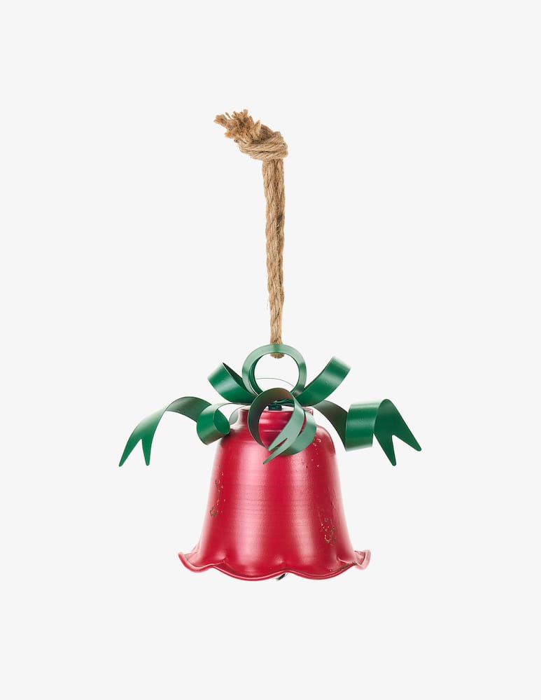 rinascente Nuvole di Stoffa Campana In Metallo Con Fiocco Decorativo