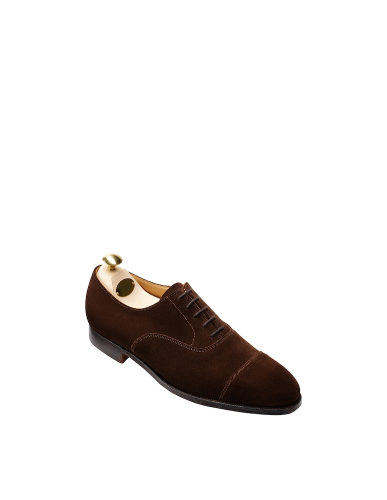 rinascente Crockett & Jones Francesina Connaught  in suede - marrone