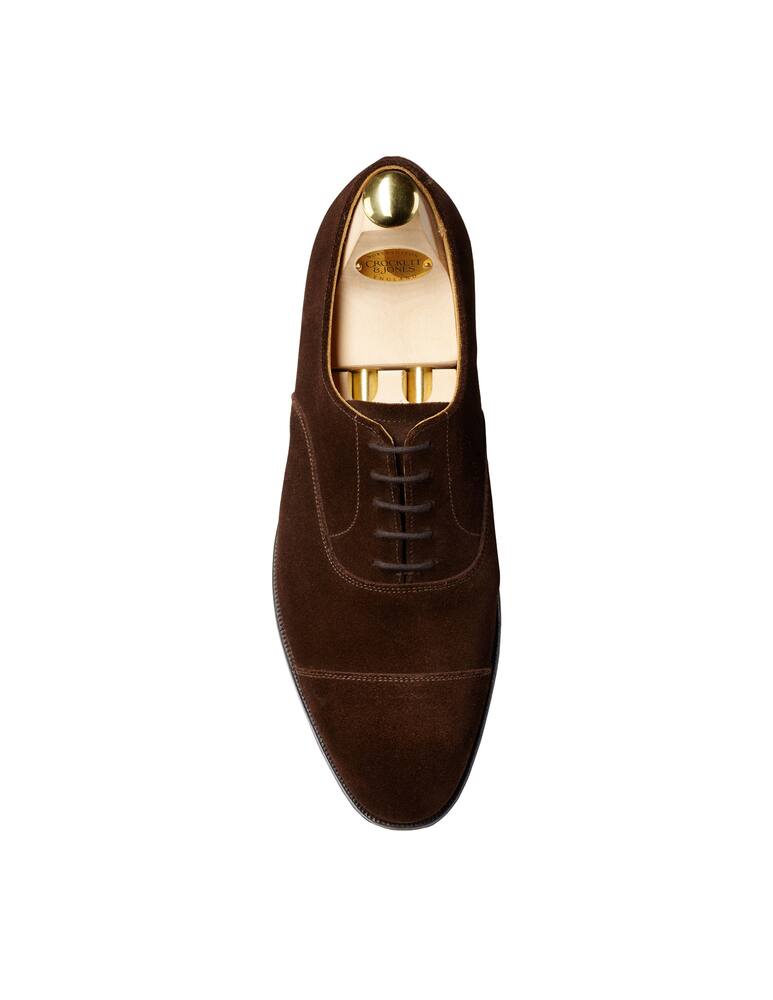 rinascente Crockett & Jones Francesina Connaught  in suede - marrone